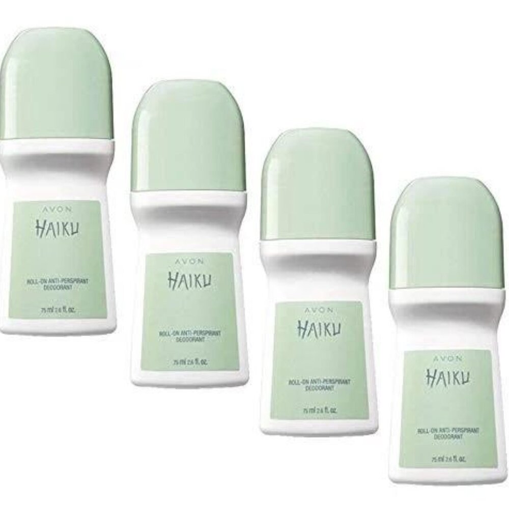 Avon Haiku Roll On Antiperspirant Deodorant 2.6oz 24Hr Protection PACK 4